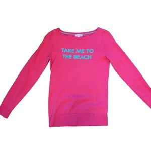 Lilly Pulitzer Marielle Watermelon‎ "Take Me To The Beach" Sweater Size S